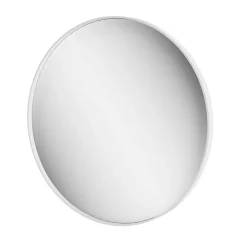 Miroir Simple|GoodHome Miroir salle de bains rond Ø80 cm, blanc, Tisa
