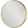 Miroir Simple|GoodHome Miroir salle de bains rond diamètre 60 cm Tisa doré