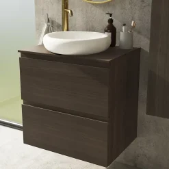 Miroir Simple|GoodHome Miroir salle de bains rond diamètre 60 cm Tisa doré