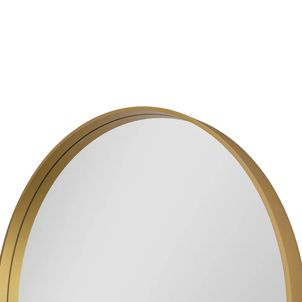Miroir Simple|GoodHome Miroir salle de bains rond diamètre 60 cm Tisa doré