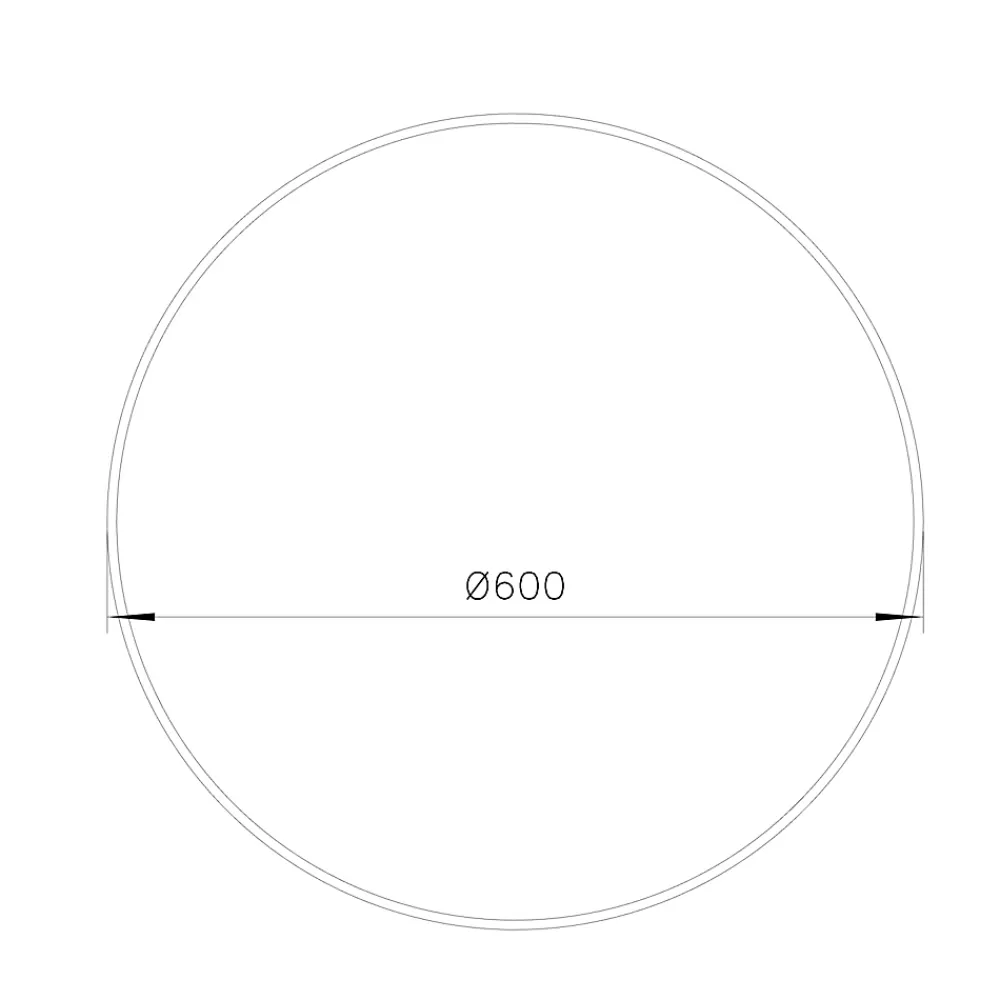 Miroir Simple|GoodHome Miroir salle de bains rond diamètre 60 cm Tisa doré