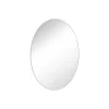 Miroir Simple| Miroir salle de bains rond diamètre 40 cm Dunnet noir