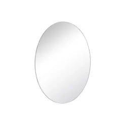 Miroir Simple| Miroir salle de bains rond diamètre 40 cm Dunnet noir