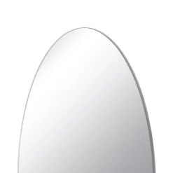Miroir Simple| Miroir salle de bains rond diamètre 40 cm Dunnet noir