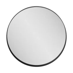 Miroir Simple|GoodHome Miroir salle de bains rond Ø100 cm, noir, Tisa