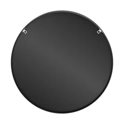 Miroir Simple|GoodHome Miroir salle de bains rond Ø100 cm, noir, Tisa