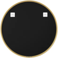 Miroir Simple|GoodHome Miroir salle de bains rond diamètre 80 cm Tisa doré