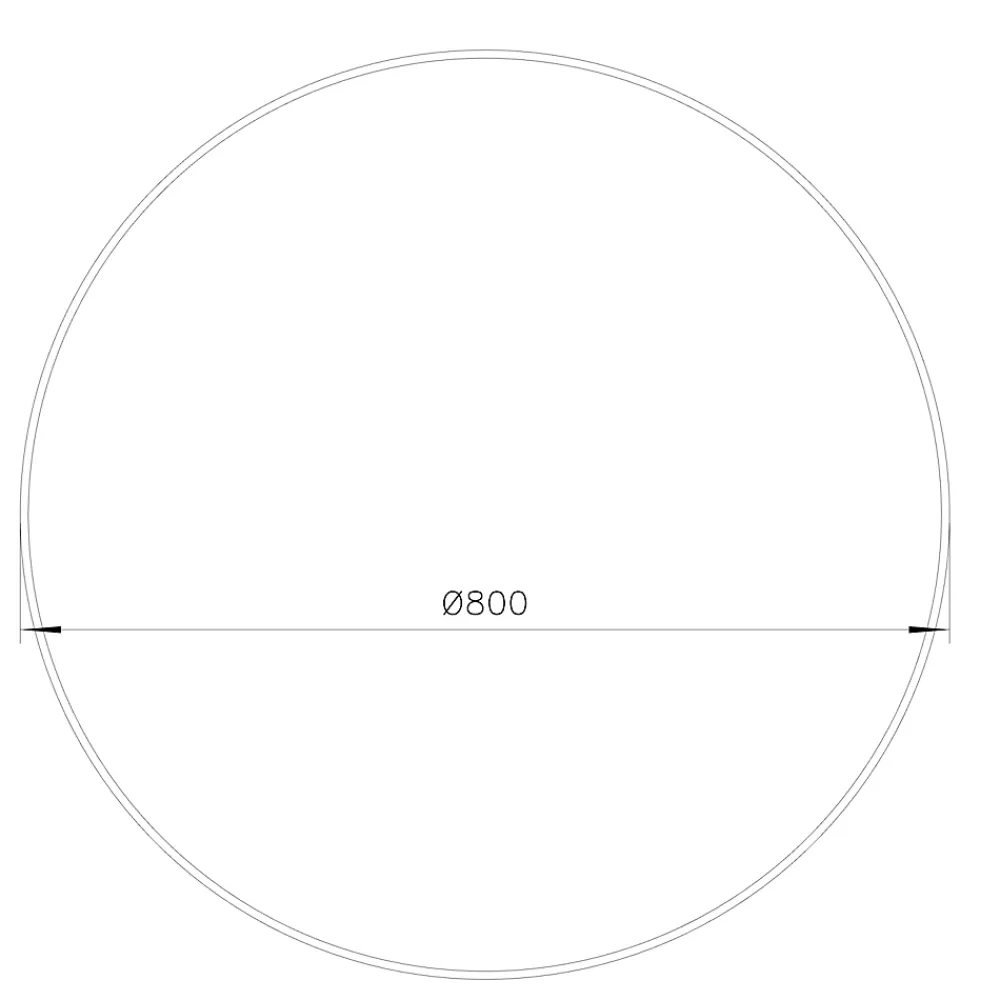 Miroir Simple|GoodHome Miroir salle de bains rond diamètre 80 cm Tisa doré