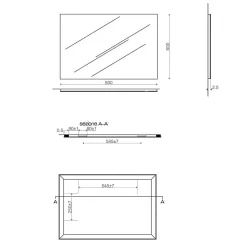 Miroir Grossissant|Kiamami Valentina Miroir Simple 90X60 Avec Bordure Lissée Anti-Coupure