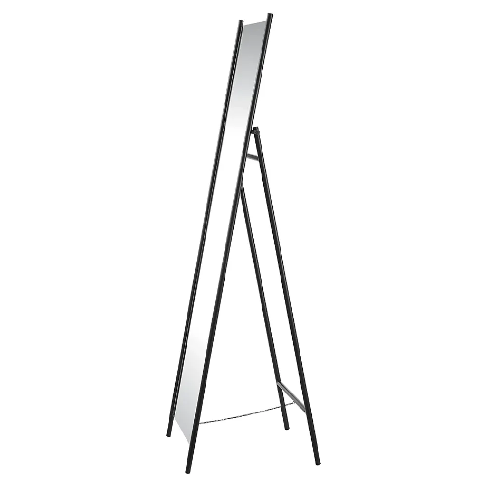 Helloshop26 Miroir sur pied 160 x 43 noir