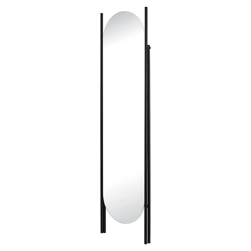 Helloshop26 Miroir sur pied 150 x 41 noir