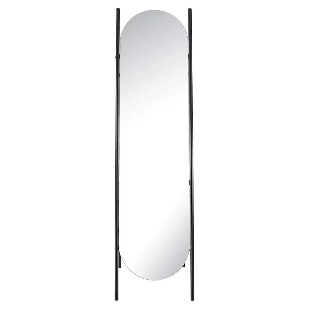 Helloshop26 Miroir sur pied 150 x 41 noir