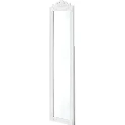 Helloshop26 Miroir sur pied inclinable 160 x blanc