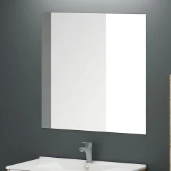 Kibath Miroir suspendu rectangulaire NEU, 80 cm x 60 cm, finition brillante