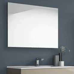 Kibath Miroir suspendu rectangulaire NEU, 80 cm x 60 cm, finition brillante