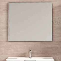Miroir Simple|Kibath Miroir suspendu rectangulaire NEU, 80 cm x 70 cm, finition brillante