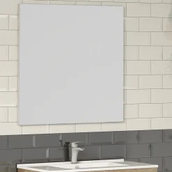 Miroir Simple|Kibath Miroir suspendu rectangulaire NEU, 80 cm x 70 cm, finition brillante