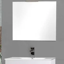 Miroir Simple|Kibath Miroir suspendu rectangulaire NEU, 80 cm x 70 cm, finition brillante