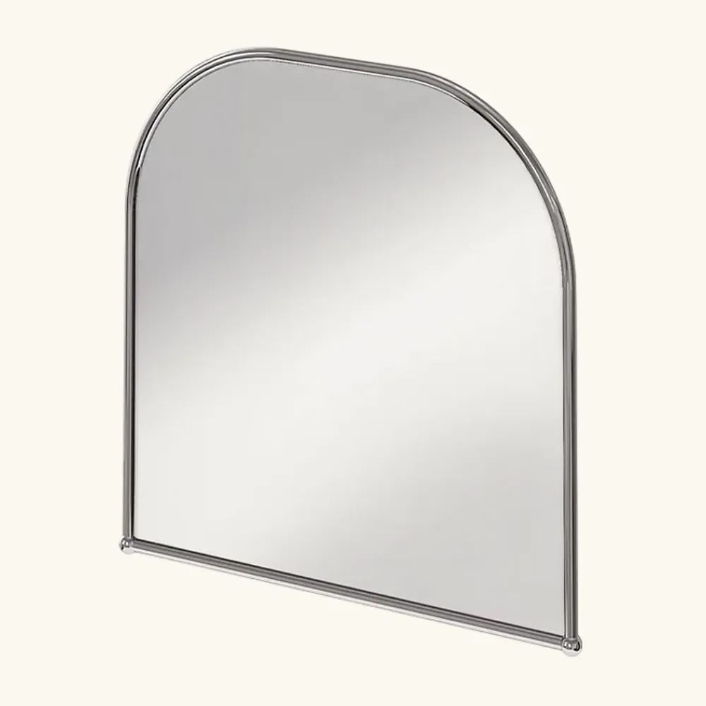 Cuisissimo Miroir vintage arche incurvé chromé CHLOÉ l 70 x H 70 cm