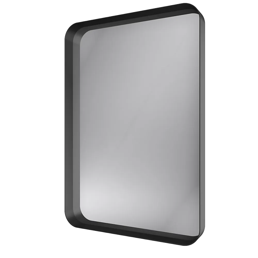 Miroir Simple|Aurlane Miroir 80x45- Cadre en aluminium laque noir mat - UBY