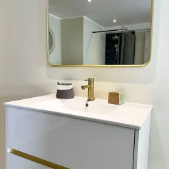 Essebagno Miroir 80x60 noir mat Muséa