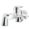Duravit Mitigeur baignoire mécanique Wave chromé brillant avec colonnettes