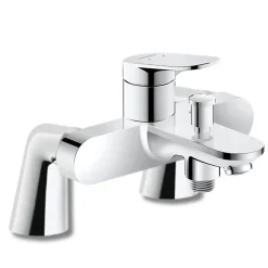 Duravit Mitigeur baignoire mécanique Wave chromé brillant avec colonnettes