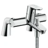 Hansgrohe Mitigeur baignoire mécanique Focus C2 chromé avec colonnettes