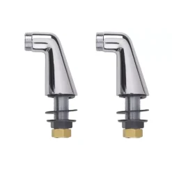 Robinet De Baignoire|Grohe Mitigeur baignoire monocommande Start Loop chromé + Colonnettes Luxe chromé