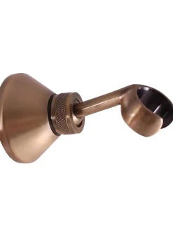 Rav Mitigeur baignoire mural LABE en laiton bronze-Bronze-Avec douchette à support pivotant-Bronze--26 -