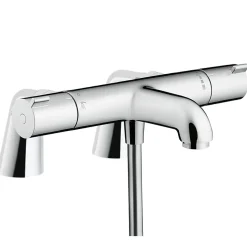 Hansgrohe Mitigeur baignoire thermostatique Ecostat 1001 CL chromé avec colonnettes