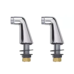 Duravit Mitigeur baignoire thermostatique Wave chromé brillant avec colonnettes