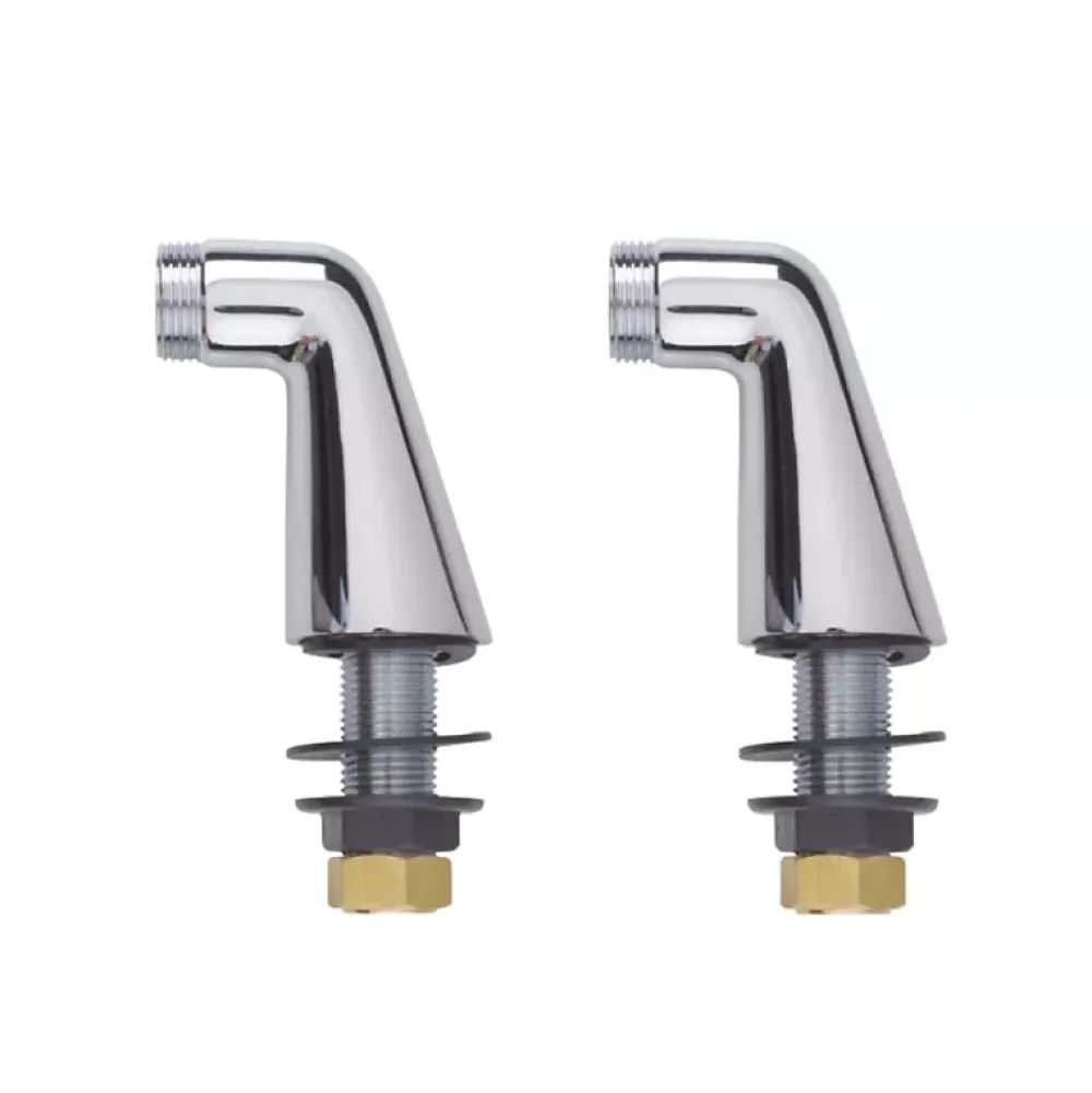 Duravit Mitigeur baignoire thermostatique Wave chromé brillant avec colonnettes