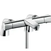 Hansgrohe Mitigeur baignoire thermostatique Ecostat Universal chromé avec colonnettes