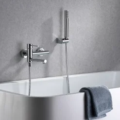 Imex Products Mitigeur baignoiredouche chrome en laiton et zamak avec flexible metal 170 cm