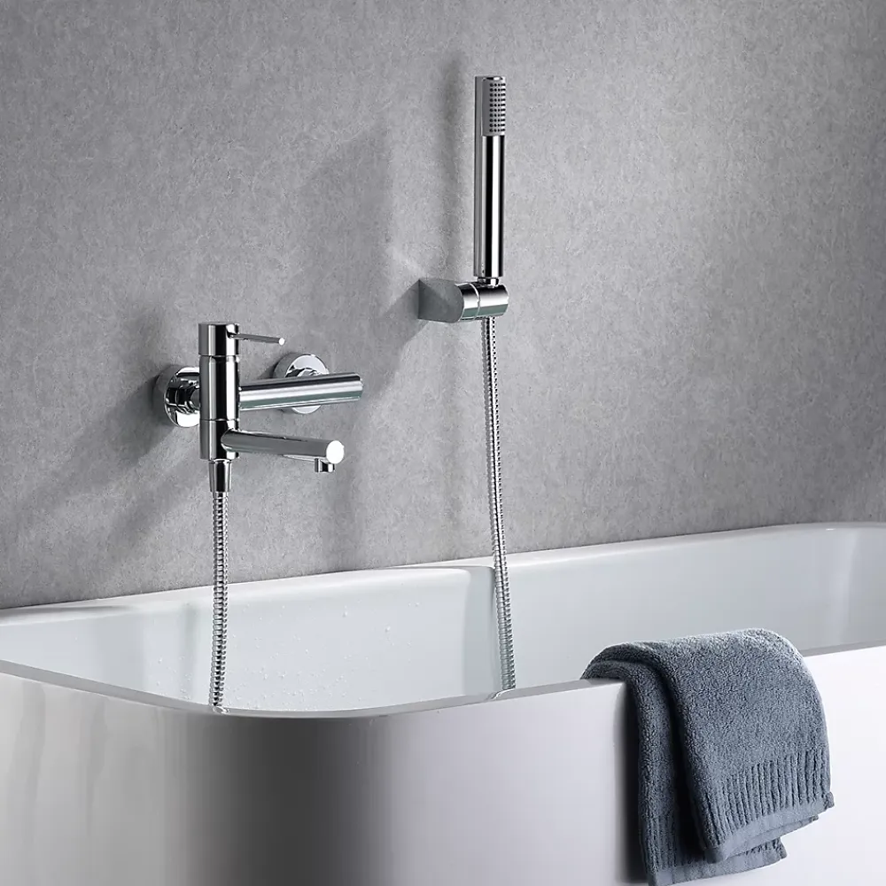 Imex Products Mitigeur baignoiredouche chrome en laiton et zamak avec flexible metal 170 cm