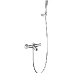 Robinet De Baignoire|Imex Products Mitigeur baignoiredouche thermostatique nickel brosse en laiton et zamak