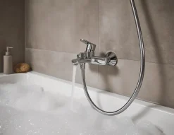 Robinet De Baignoire|Hansgrohe Mitigeur bain douche chrome Vernis Blend