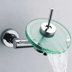 Autres Mitigeur Bain Douche Chromé avec coupole en verre cascade