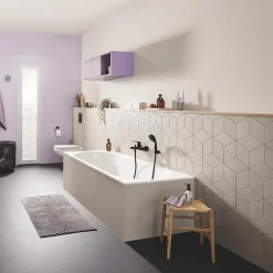 Robinet De Baignoire|Grohe Mitigeur bain douche mécanique Start noir