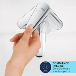 Robinet De Baignoire|Grohe Mitigeur bain douche mécanique Start noir