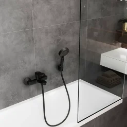 Hansgrohe Mitigeur bain douche mécanique noir mat Vernis Blend