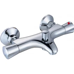 Robinet De Baignoire|Autres Mitigeur bain douche robinet thermostatique chromé