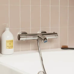 GoodHome Mitigeur bain douche thermostatique, chrome, NF, Mayas