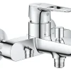 Robinet De Baignoire|Grohe Mitigeur bain/douche 2 trous StartLoop en laiton coloris chromé entraxe 150 mm
