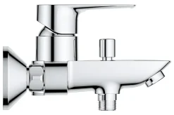 Robinet De Baignoire|Grohe Mitigeur bain/douche 2 trous StartLoop en laiton coloris chromé entraxe 150 mm