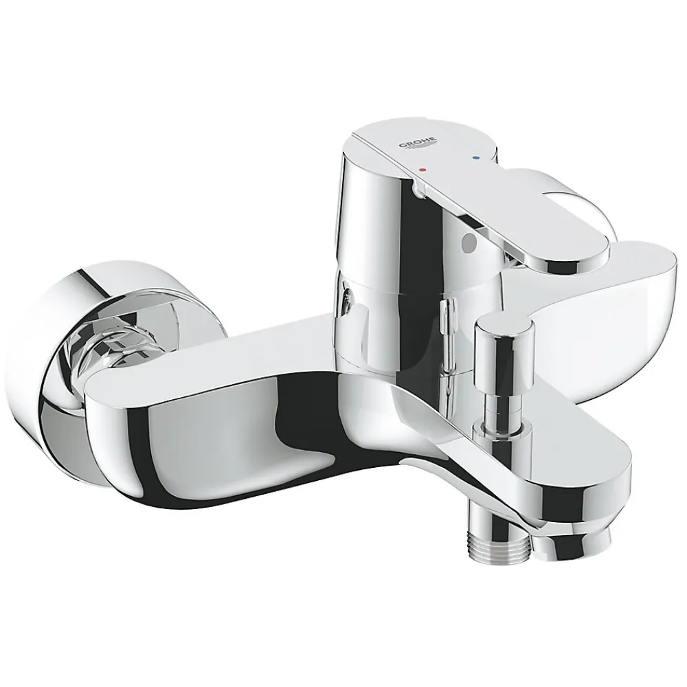 Robinet De Baignoire|Grohe Mitigeur bain/douche 2 trous Get finition chromé