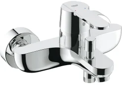 Robinet De Baignoire|Grohe Mitigeur bain/douche 2 trous Get finition chromé