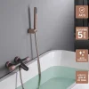 Imex Mitigeur Bain/Douche Anti-Calcaire Thermostatique Gris et Champagne LINE BTD038-4GC
