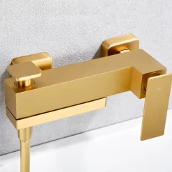 Robinet De Baignoire|Imex Mitigeur Bain/Douche Anti-Calcaire Or Brossé PISA BDP048-4OC